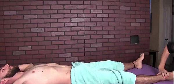  mean-Sexy blonde babe jerks off the tied man